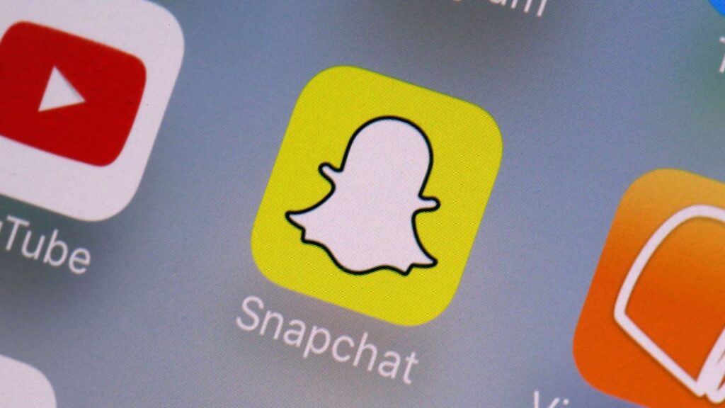 The Snapchat app is seen on a mobile device in New York, Aug. 9, 2017. (AP Photo/Richard Drew)